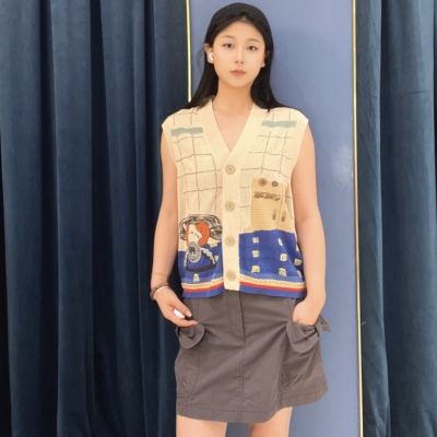 谜底女士时尚复古针织衫风语者262MZ0757