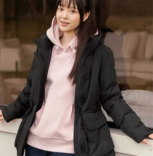 LACOSTE法国鳄鱼女装鹅绒可拆卸帽羽绒服外套|BF2496-98