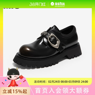 MIO米奥乐福鞋厚底单鞋M251514454