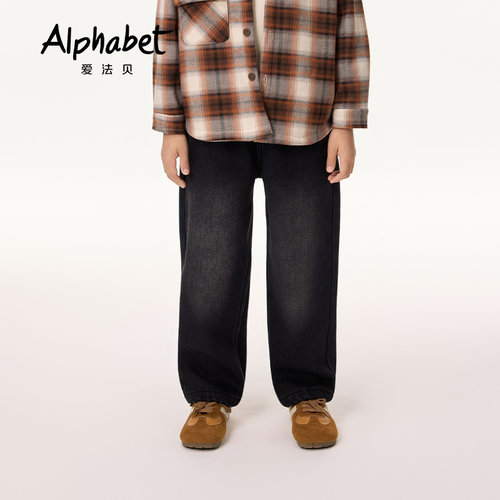 Alphabet爱法贝童装秋季男牛仔长裤193C211