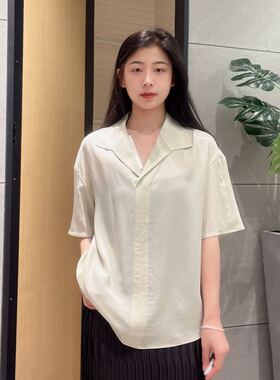 麦檬 女士翻领简约宽松衬衫5E612S121