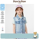 PawinPaw卡通小熊童装 25年春夏女童牛仔马甲纯棉
