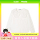 235110101 大翻领衬衫 MQD女童春季 甜美绣花可爱时尚