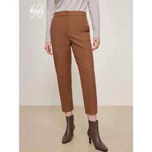 鄂尔多斯1980  休闲直筒裤 显瘦女裤C236M1010