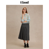 上衣2025春季 绞花衫 型经典 Eland衣恋女甜美风合体版