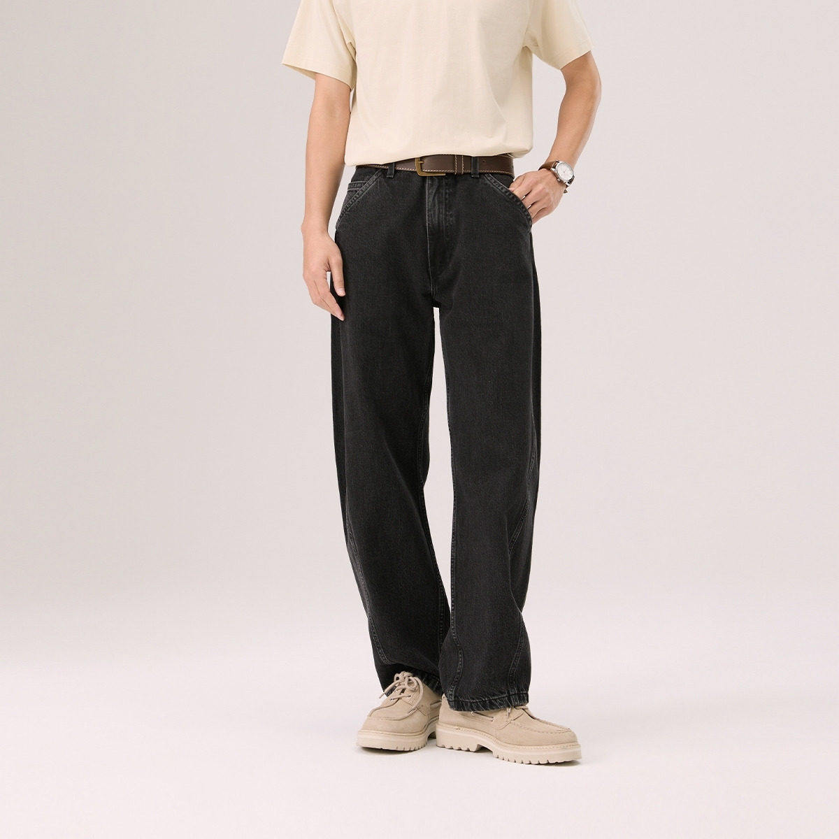 【商场同款】Levi's李维斯26年春夏男士做旧牛仔弯刀裤0057O-0003