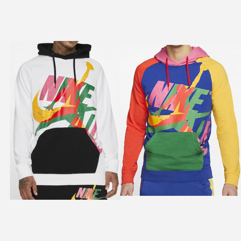 正品现货飞人乔丹aj美码套头帽衫