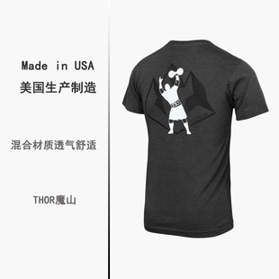 ROGUE美国健身运动休闲撸铁力量举短袖t恤魔山综合训练男圆领大码
