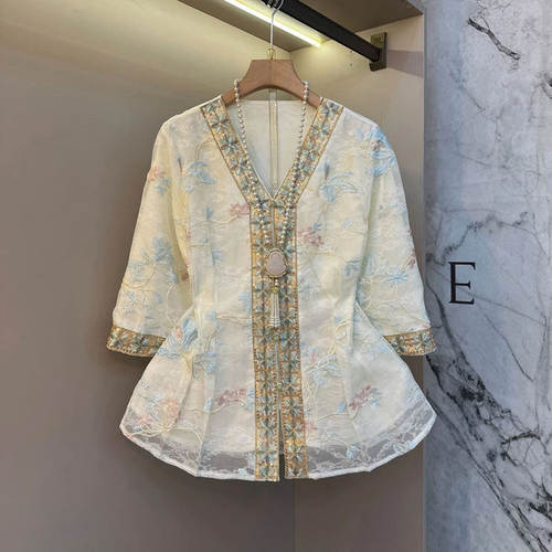 时尚加大码女装国风盘扣