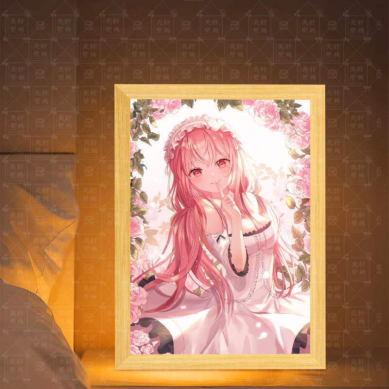 碧蓝航线英仙座周边灯光画蓝牙音箱音响手办摆件镜子小夜灯装饰画