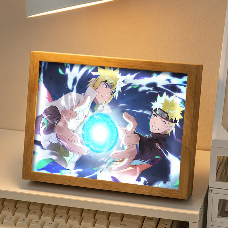 火影波风水门周边灯光画送男生女生朋友生日礼物动漫小夜灯