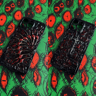 适用iPhone17promax重口16p手机壳暗黑哥特15pro手工14全包人气13