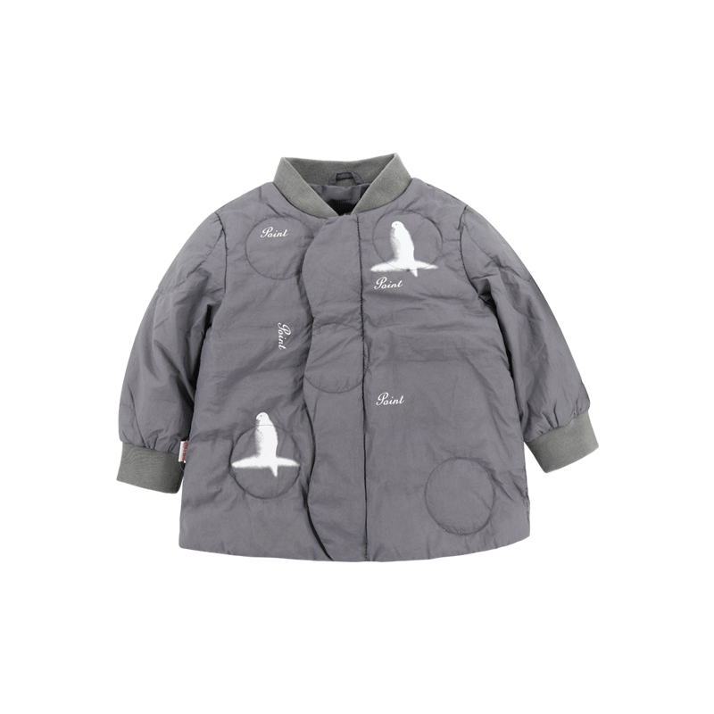 小数点童装男女宝宝轻薄立领羽绒服女童1-6岁保暖秋冬装外套上衣