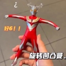 按压旋转迪迦超人玩具蜘蛛侠手办男孩子幼儿园礼物品关节人偶模型