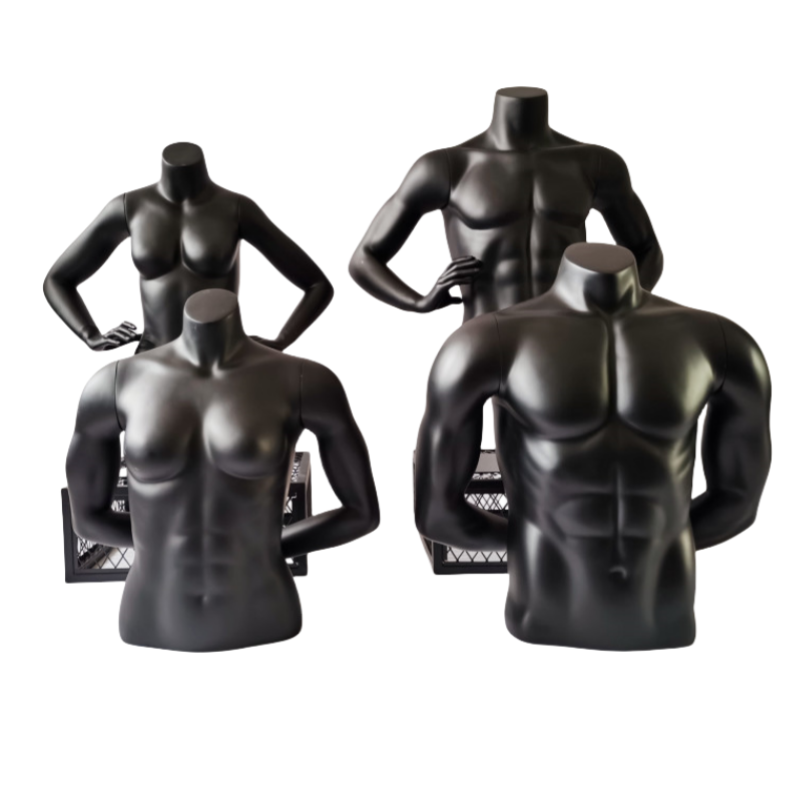 内衣模特肌肉半身黑色