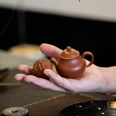 5.19出窑2只 60-120c小潘壶 全手工小煤窑朱泥小品紫砂壶