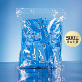 里米口腔单支独立包装牙线棒超细家庭装细滑剔一次性便携圆线牙签