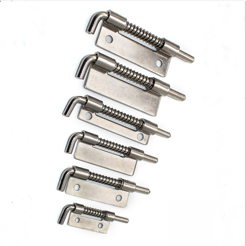 304不锈钢cl225弹簧插销大号/中号/小号工业电柜门插销设备门铰链