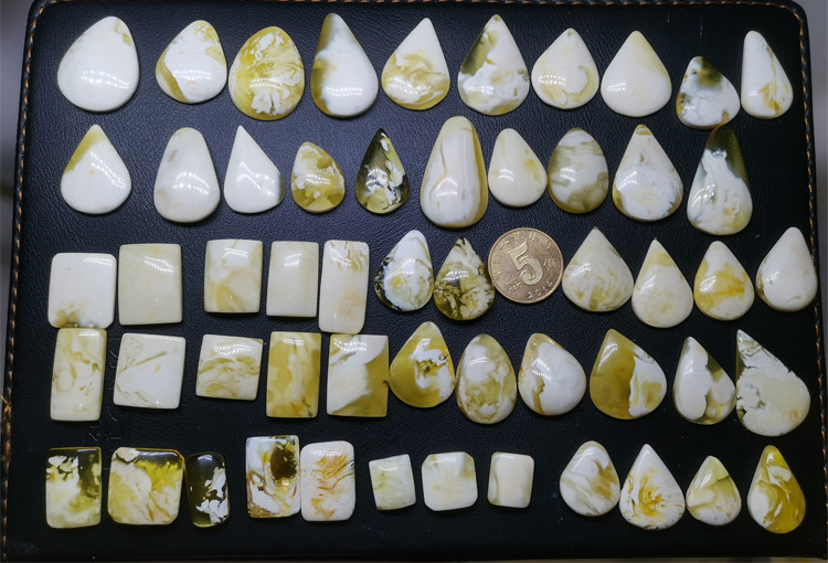 天然原矿蜜蜡白蜡精品小吊坠戒面