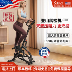 美国SUNNY家用爬楼机登山踏步机燃脂减肥楼梯机折叠暴汗运动器材