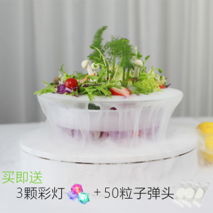 万物生长植物盆栽水果蔬菜沙拉玻璃餐具餐厅特色意境菜干冰碗器皿