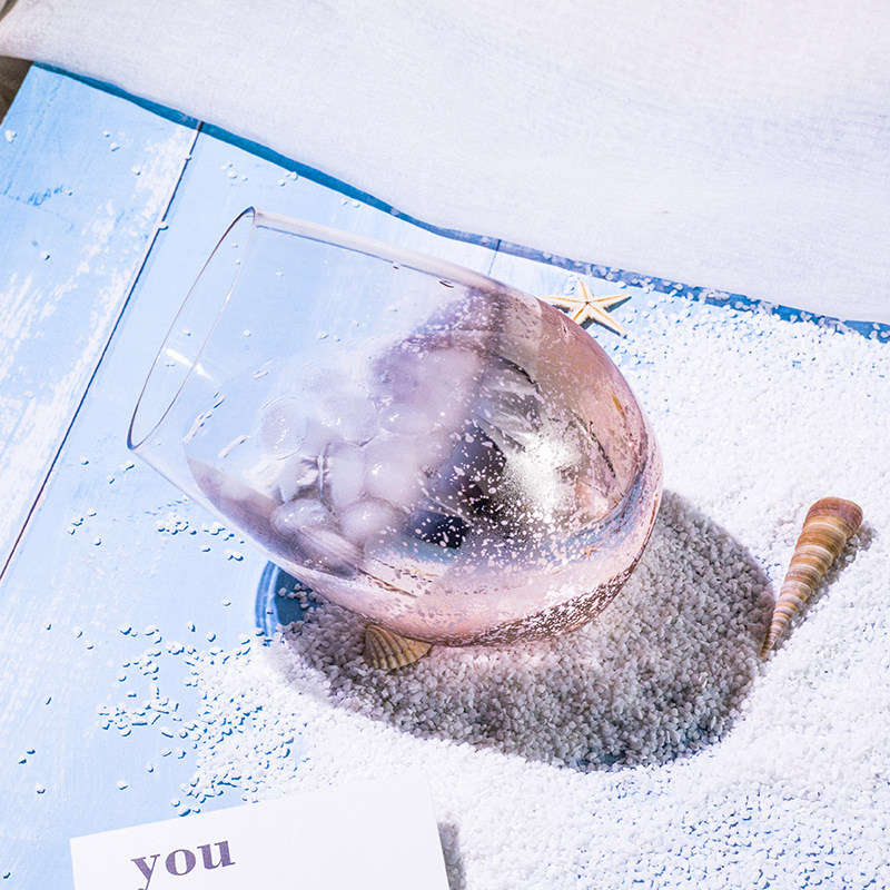 ins网红创意渐变电镀星空杯家用茶杯饮料奶茶时尚办公室玻璃水杯