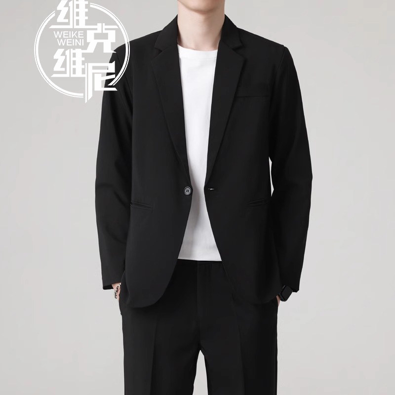 西装外套男士2025春秋新款韩版潮流商务休闲高级感免烫垫肩小西服