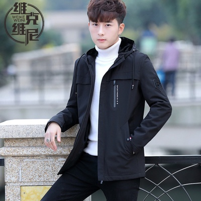 美式夹克外套男士2025秋冬新款潮牌潮流休闲帅气加绒加厚短款风衣