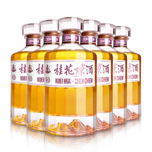 龙徽 桂花陈酒果酒13.5度葡萄酒500ml*6光瓶整箱老北京特产