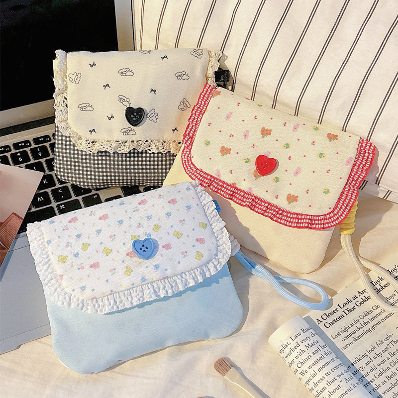 可爱卫生巾收纳包便携小型月事包女生外出高颜值大容量姨妈巾小包