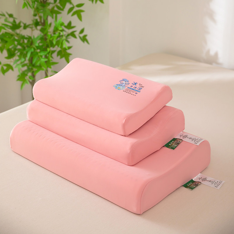 凉感丝乳胶枕单只装天然橡胶枕芯