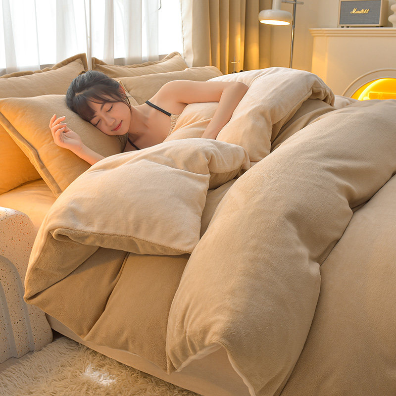 加厚牛奶绒单件被套150x200x230cm法兰绒单品被罩单双人学生宿舍