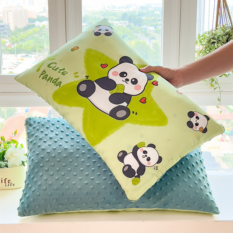 1-3岁婴幼儿宝宝儿童豆豆枕头全棉枕套幼儿园学生午睡枕芯内胆套