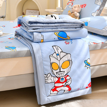 迪士尼授权卡通印花奥特曼冰丝夏凉被夏季空调被可水洗儿童学生被