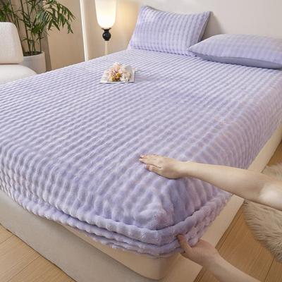 加厚兔毛绒保暖床笠牛奶绒