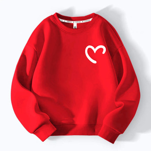 2025春装新款中大童卫衣男童女童3-12岁纯棉重磅上衣100-160码