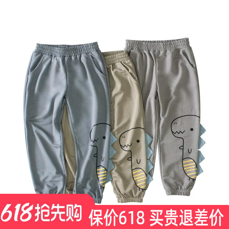 2026夏季新款男童夏季长裤儿童防蚊裤男孩运动裤纯色速干透气薄款