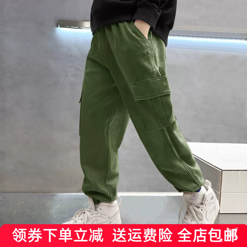 男童长裤工装裤中大童