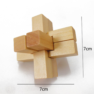 彩色六根 孔明锁 成人学生怀旧 益智 玩具解锁拆装鲁班锁 六通