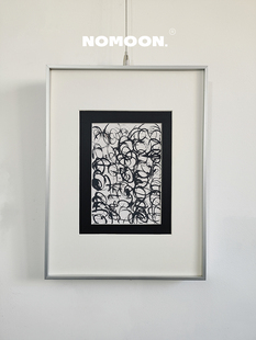 高级感现代极简几何挂画当代小众艺术设计师折中主义组合中古装饰