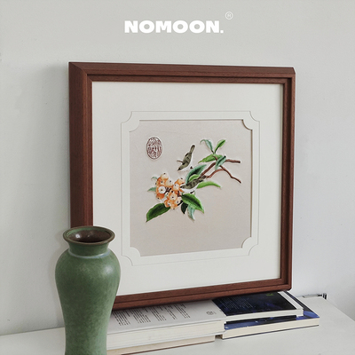 【非遗苏绣】新中式装饰画中国风刺绣艺术书房民宿设计师挂画