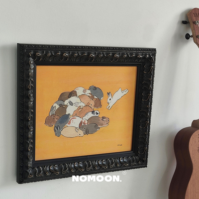 复古儿童房实木装饰画NOMOON法式