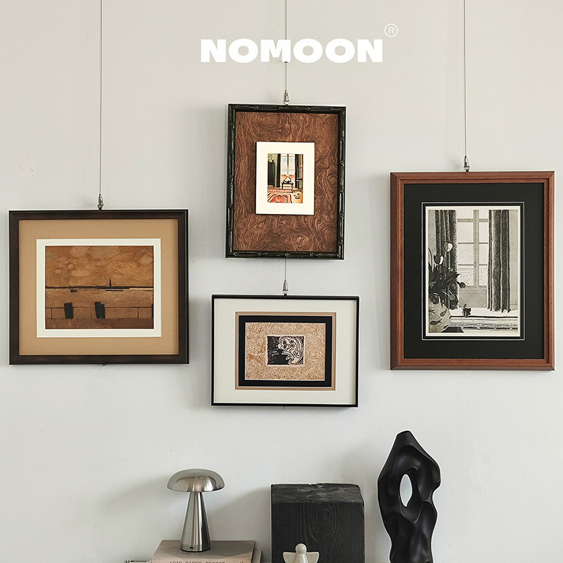 法式复古客厅中古风风景实木框餐厅沙发组合画装饰画高级感挂画,家居饰品,现代装饰画,淘宝优惠券,粉丝福利购,淘宝优惠卷