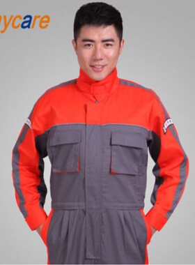 连体工作服汽车美容工装修服耐磨耐脏防尘服厂服车间制服 AC-721