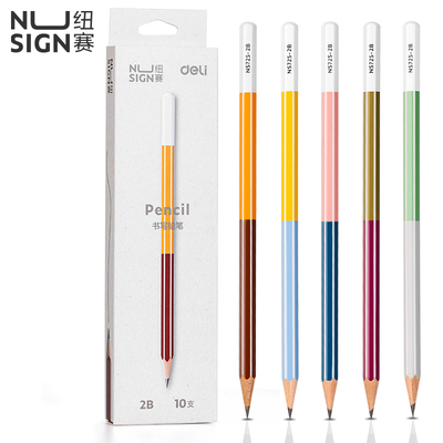 得力纽塞抽条铅笔学生专用