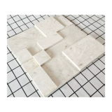 Белоснежные мраморные мозаичные наклейки на стену, камень, лунный свет, бежевый, 3d плитка, фон для гостиной, стены, вход в ванную комнату