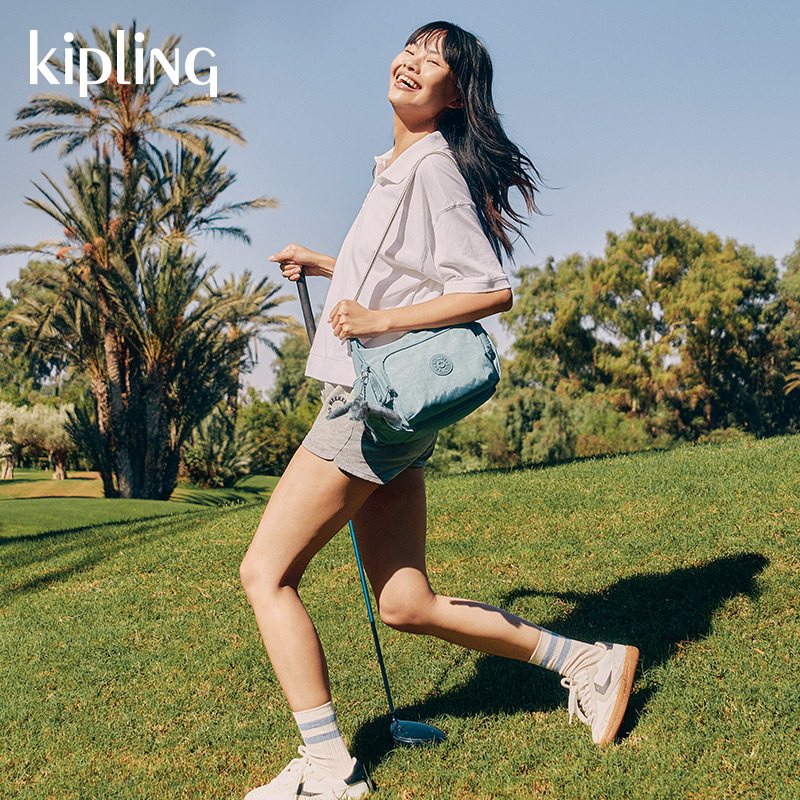 Kipling男女款2025新款斜挎包轻便百纳牛角包|GABBIE/GABB