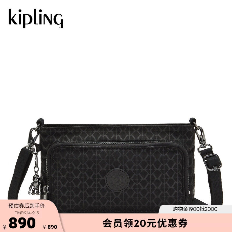 kipling新款轻便帆布时尚单肩包图片