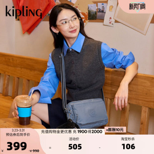 小方包轻便斜挎包 帆布包时尚 ABANU系列 出游时尚 Kipling春夏女款