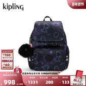 PEANUTS史努比联名系列大容量轻便双肩背包 CITY KIPLING ZIP